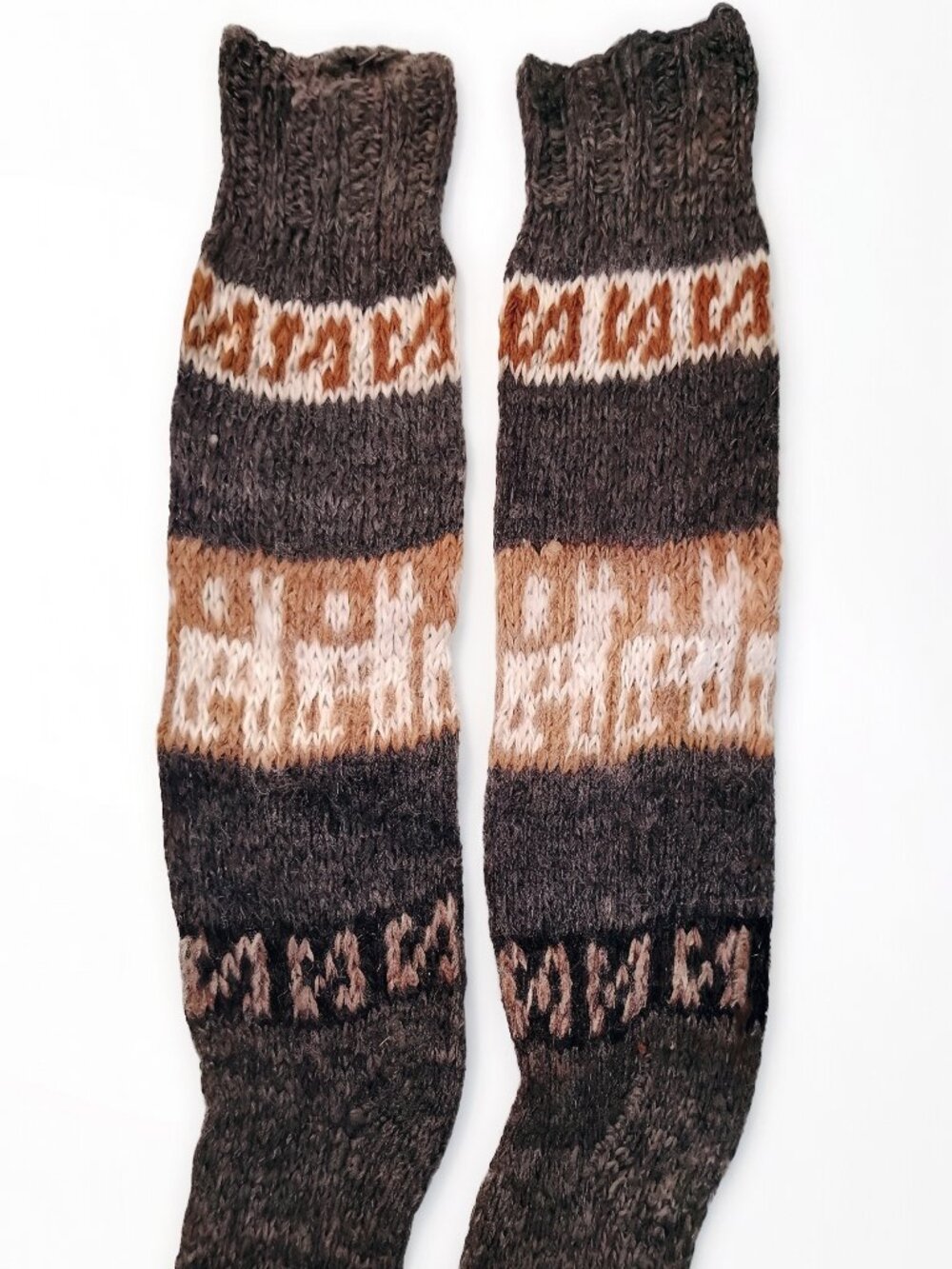 Warm Alpaca Socks for Winter, Hand-Knitted in Cusco